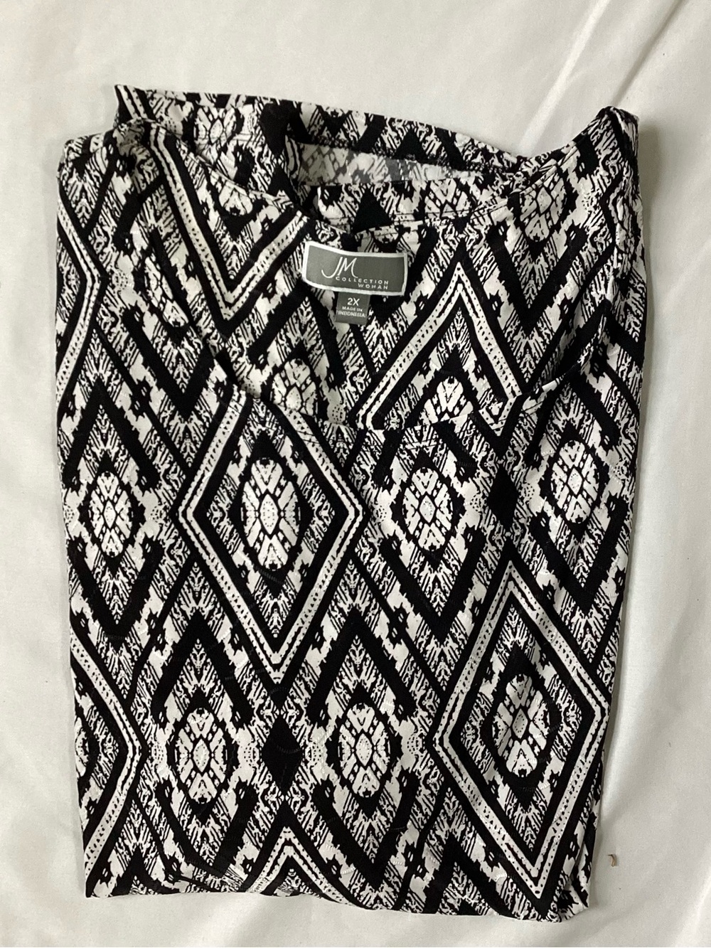 JM Collection Woman Short sleeve Ladies Top Size 2X NWT